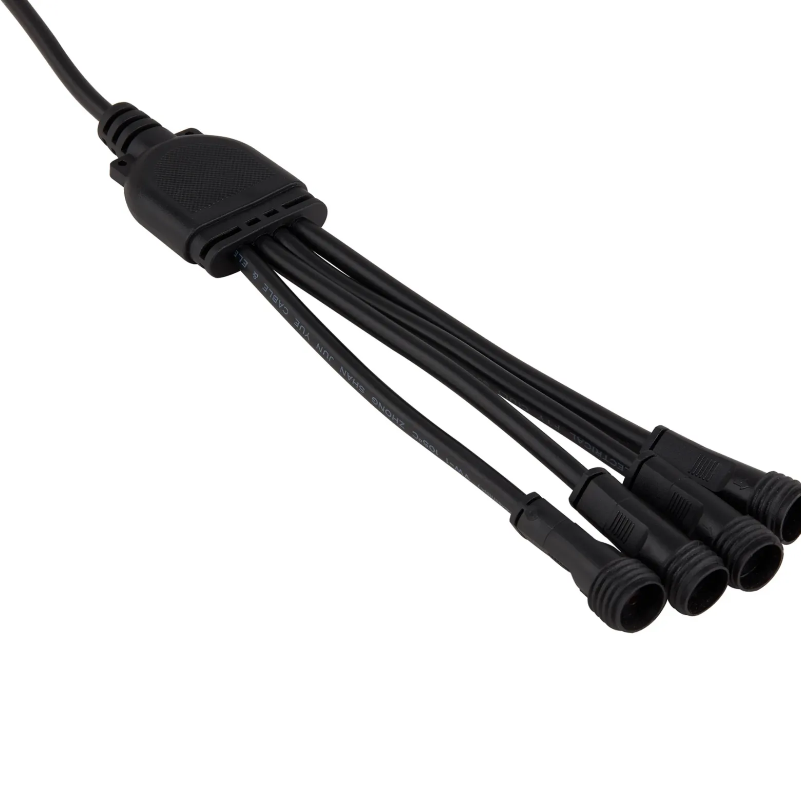Lindby Heath lámpara LED con pica, 4 ud, negro