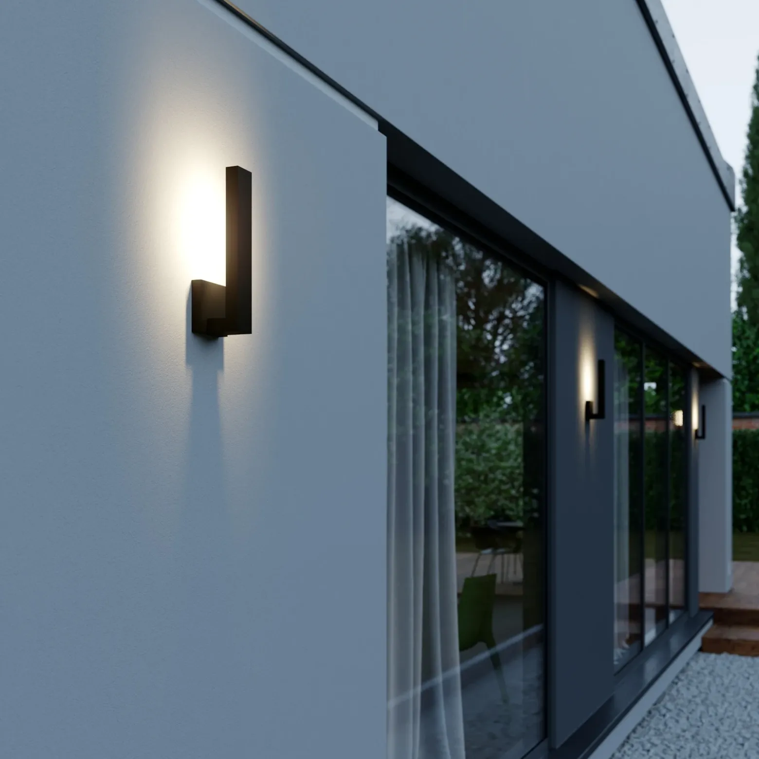 Lindby Isadore aplique LED de exterior