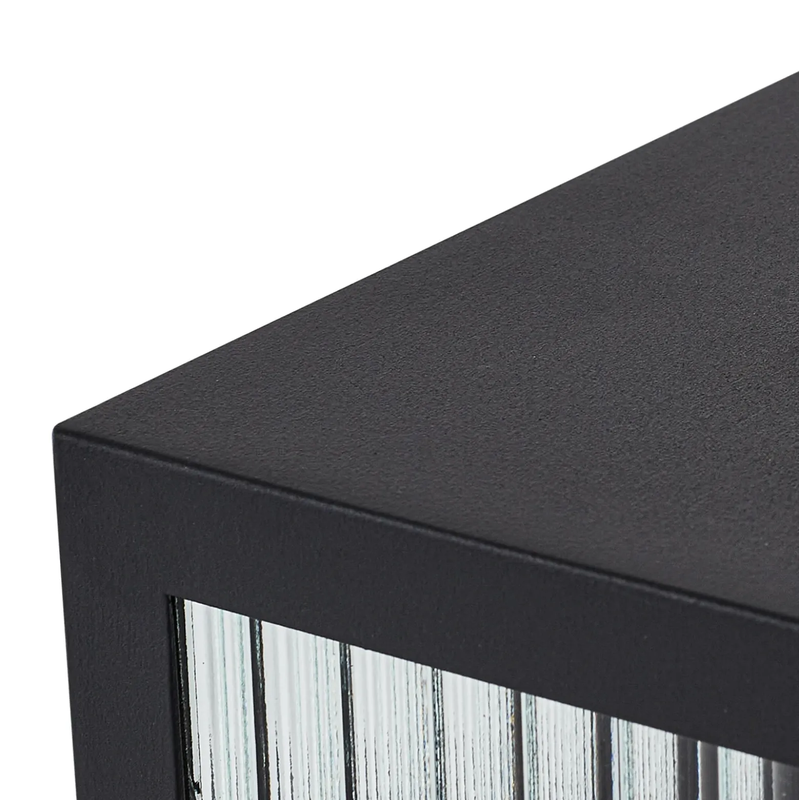 Lindby Lámpara colgante exterior Bolgar, negro, metal, cristal