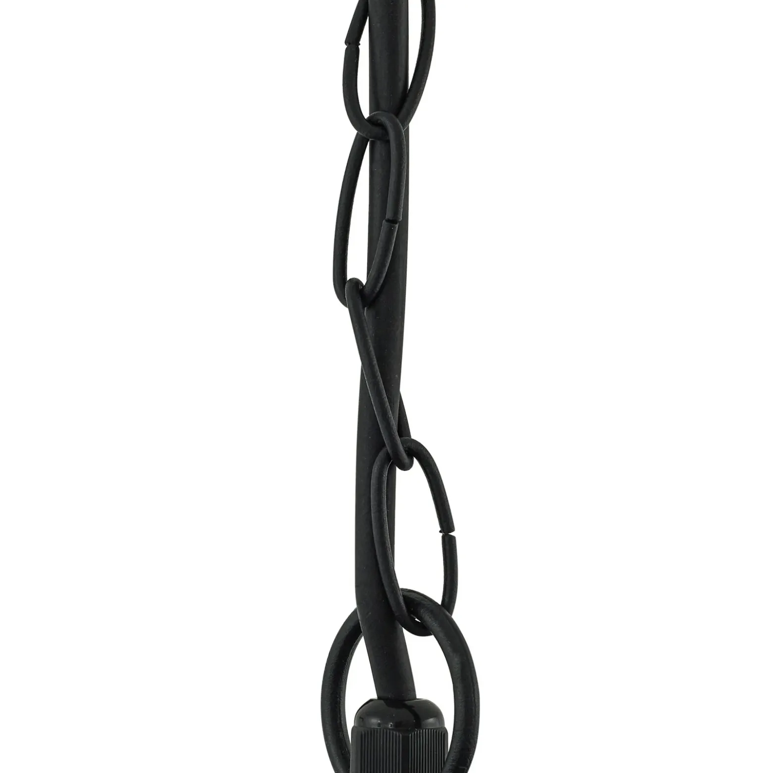 Lindby Lámpara colgante exterior Bolgar, negro, metal, cristal