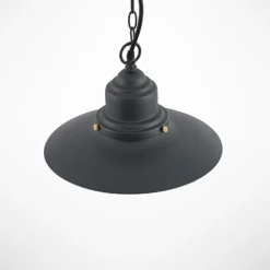 Lindby lámpara colgante exterior Roisin, antracita, metal, Ø 32 cm