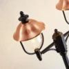 Lindby lámpara de exterior Clint, 225 cm, 2 luces, resistente al agua salada,