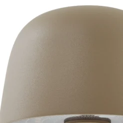 Lindby Lámpara de mesa LED recargable Arietty, beige, atenuable, IP65