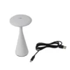 Lindby Lámpara de mesa LED recargable Evelen, blanca, IP54, CCT