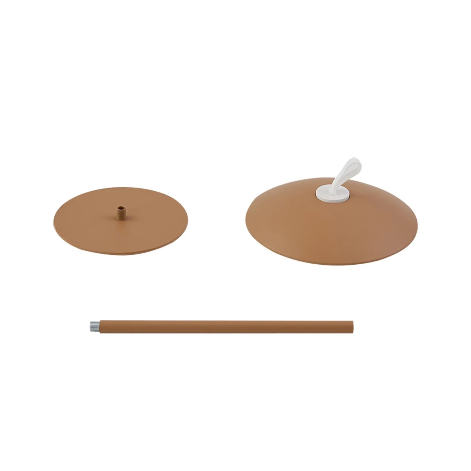 Lindby Lámpara de mesa LED recargable Kanani, marrón, atenuable