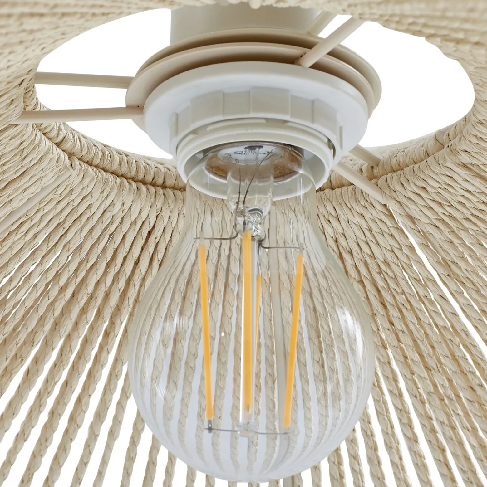 Lindby Lámpara de pie exterior Valdorin, beige, 199 cm, IP44