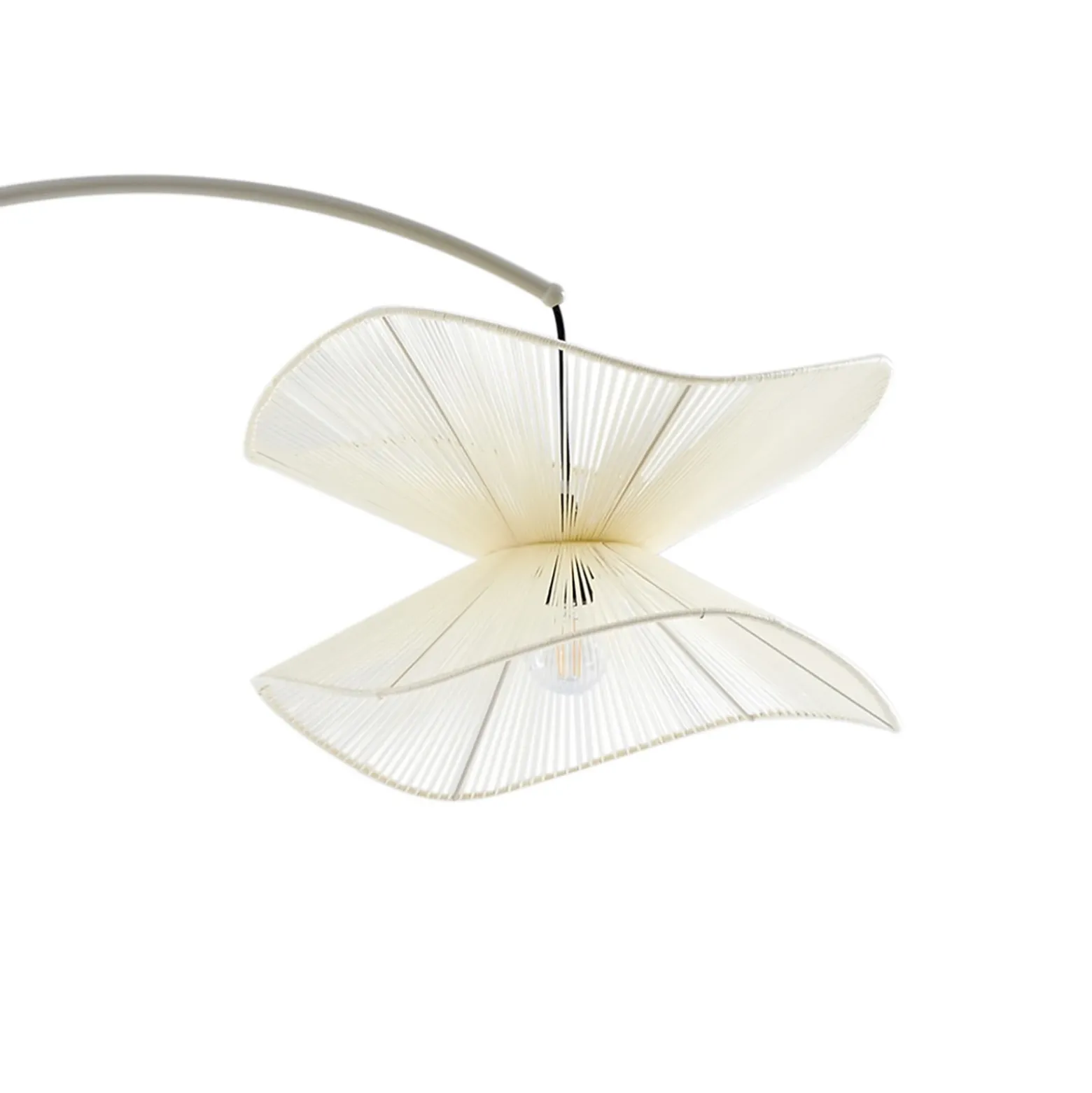 Lindby Lámpara de pie exterior Valdorin, beige, 199 cm, IP44