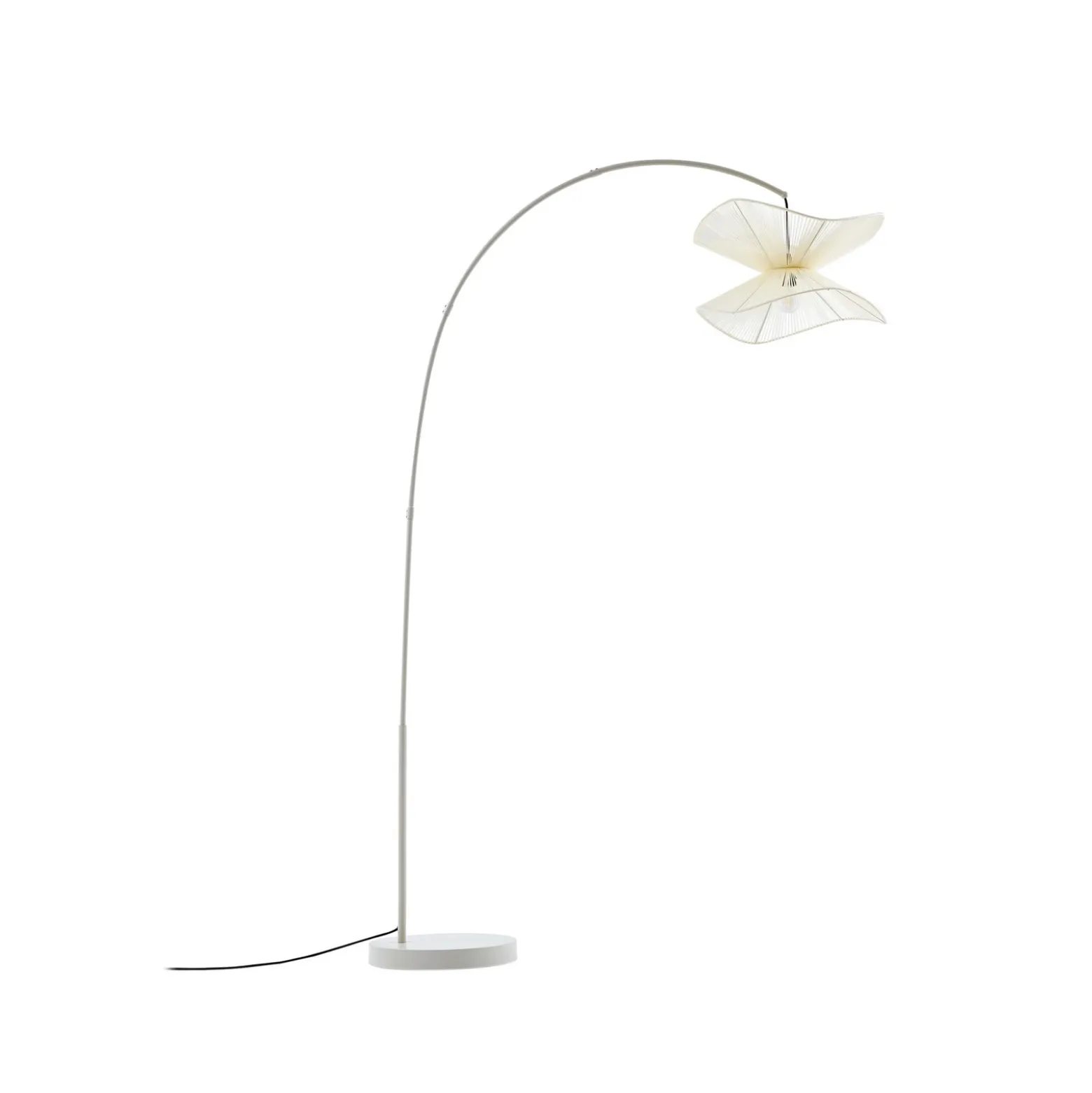 Lindby Lámpara de pie exterior Valdorin, beige, 199 cm, IP44