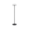 Lindby lámpara de pie LED solar Samine, negra, metal, atenuable