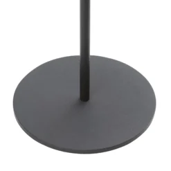 Lindby lámpara de pie LED solar Hilario, negra, hierro, batería recargable