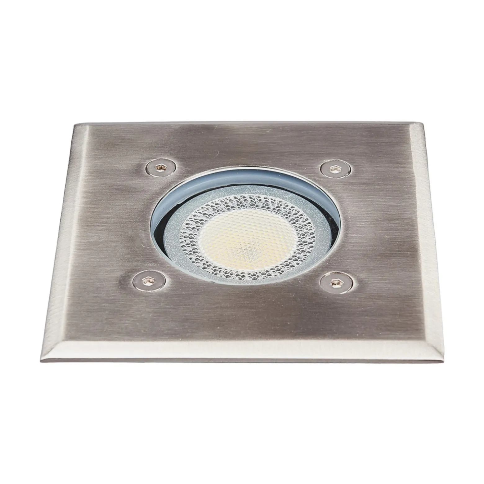 Lindby Lámpara de suelo empotrable Insa, 11 x 11 cm, GU10, IP67