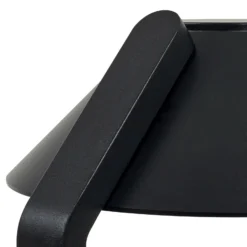 Lindby Lámpara LED con pica Capelo, negro, metal, 77 cm