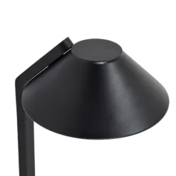 Lindby Lámpara LED con pica Capelo, negro, metal, 77 cm
