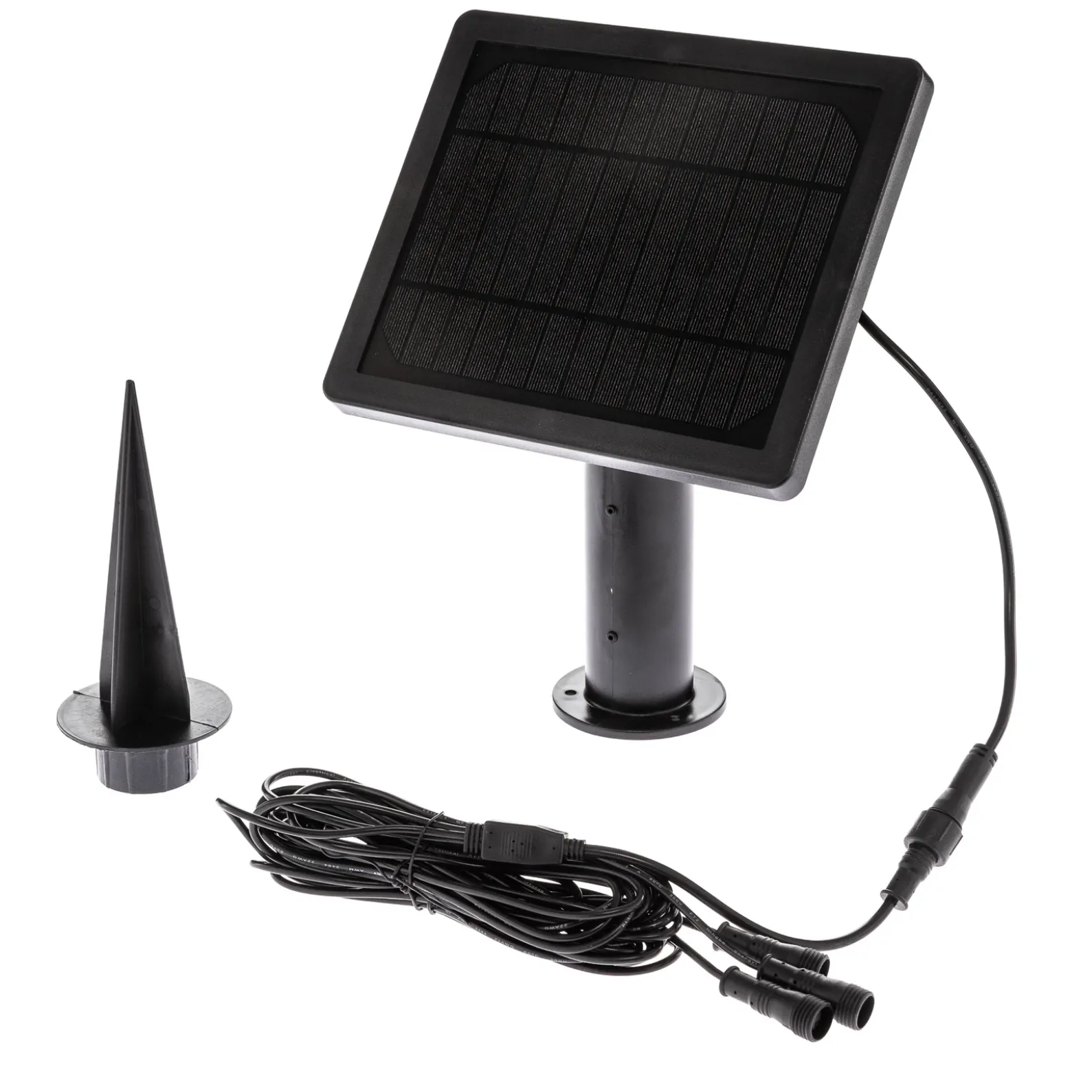 Lindby Lámpara LED con pica Malida, juego de 3, negra