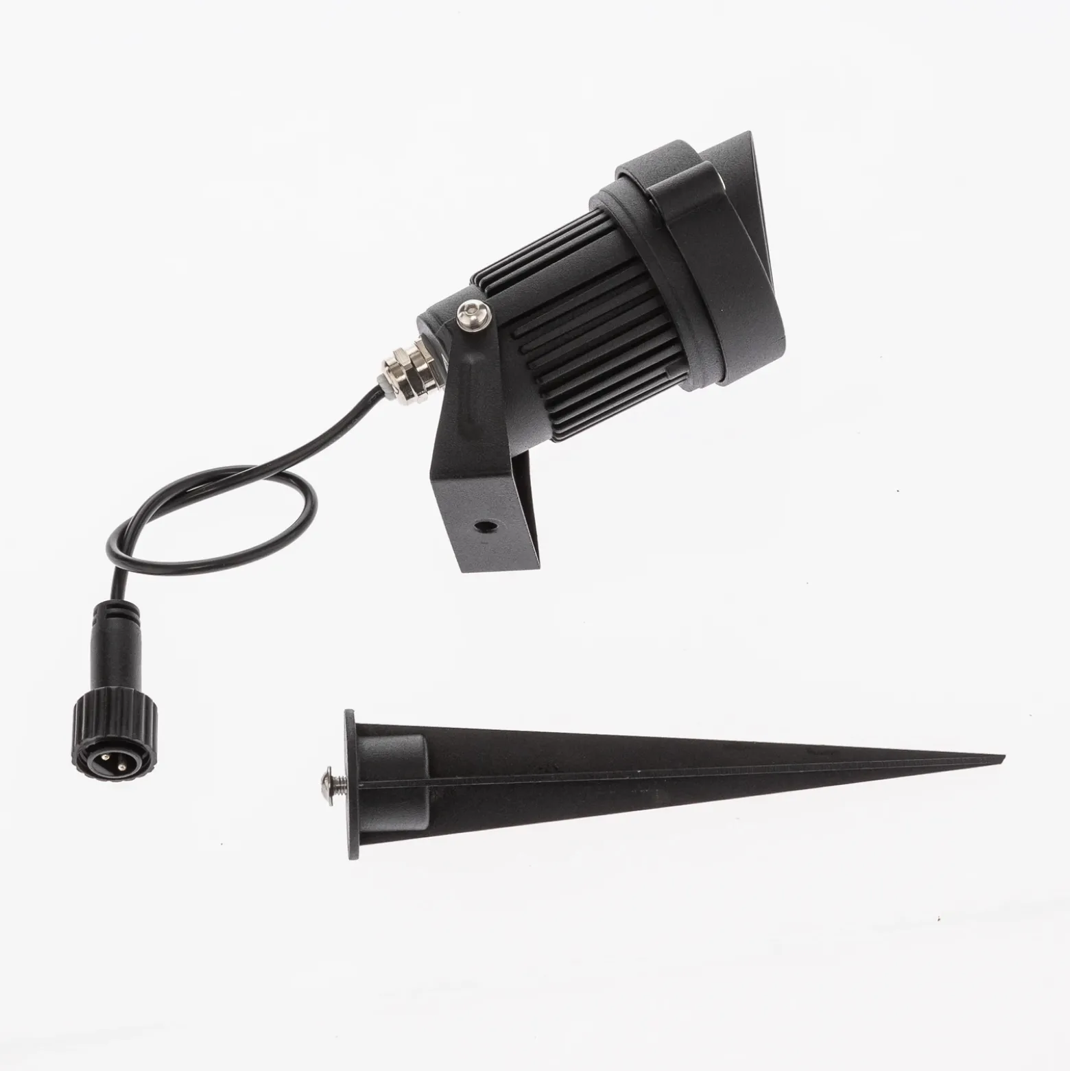 Lindby Lámpara LED con pica Malida, juego de 3, negra
