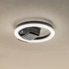 Lindby Lámpara LED de techo para exterior Finian, Ø 22 cm, CCT, atenuable