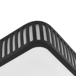 Lindby Lámpara LED de techo para exterior Lurinda, 26 cm, negro, IP44