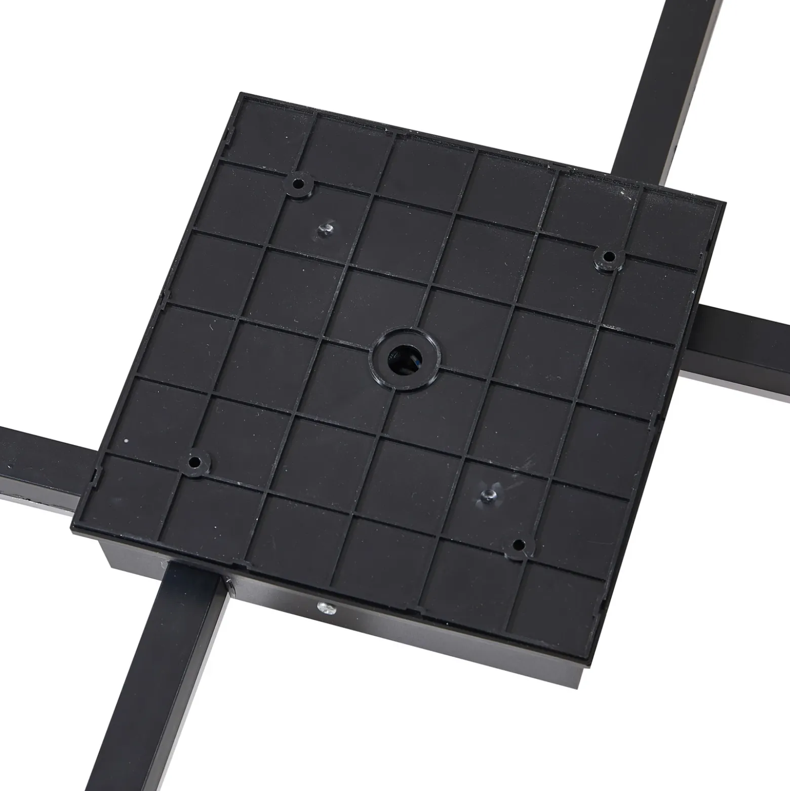 Lindby Lámpara LED de techo para exterior Finian, 48 cm x 48 cm, CCT atenuable
