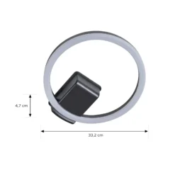Lindby Lámpara LED de techo para exterior Finian, Ø 31 cm, CCT, atenuable