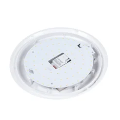 Lindby Lámpara LED de techo para exterior Naira, blanca, sensor, 30 cm, IP65