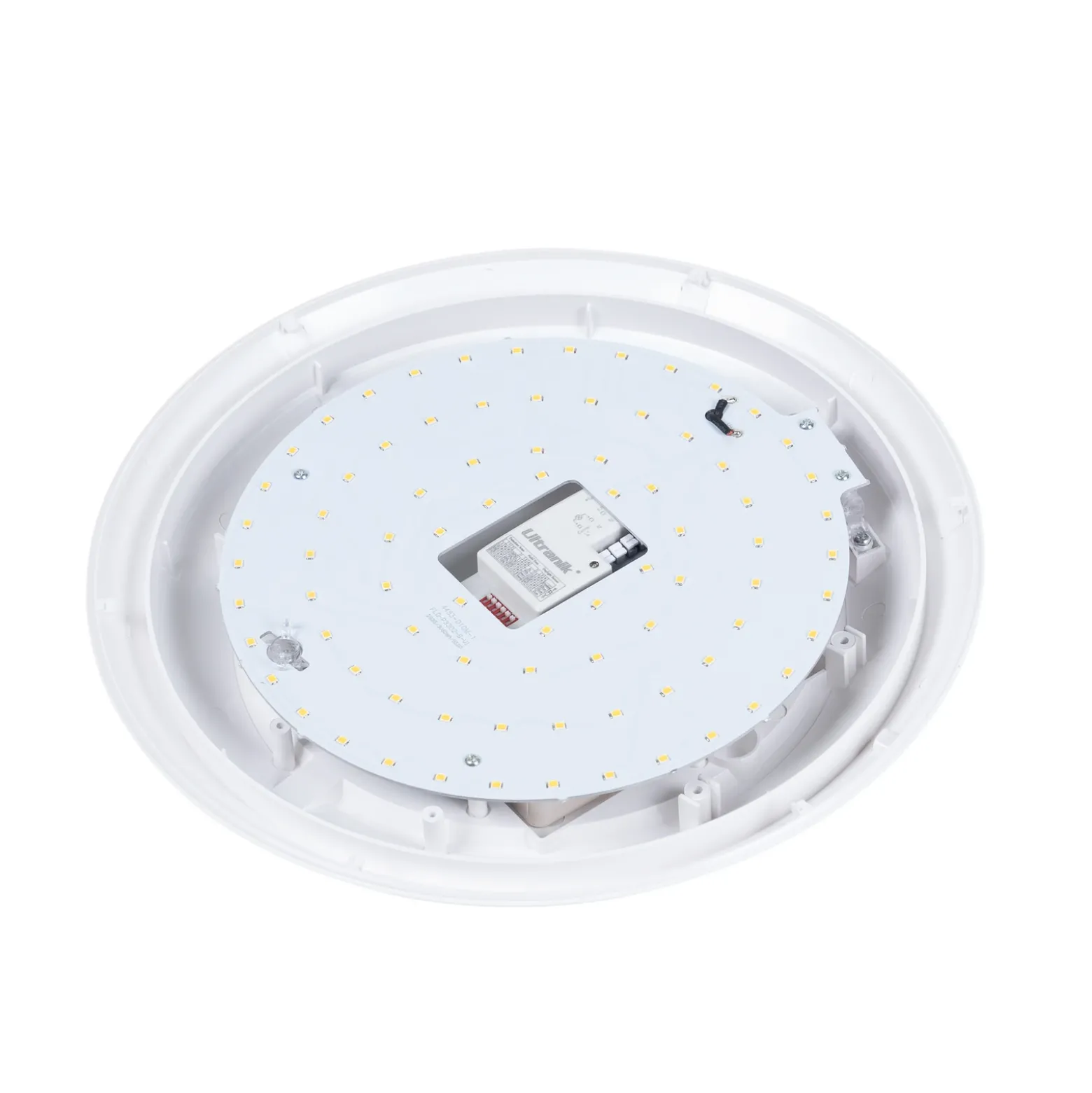 Lindby Lámpara LED de techo para exterior Naira, blanca, sensor, 30 cm, IP65