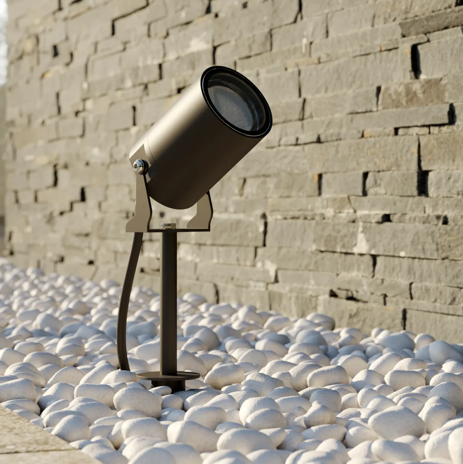 Lindby Lobelia foco con pica, GU10, IP65