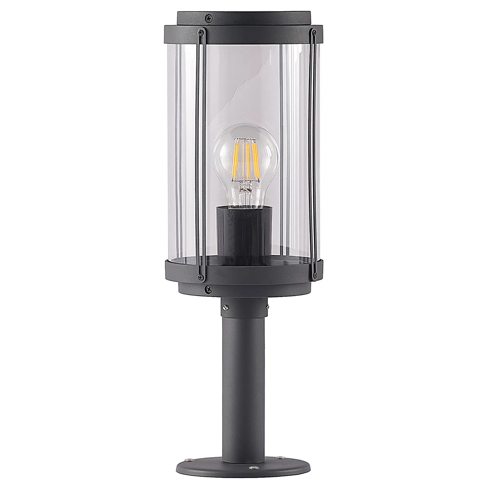 Lindby Ojali baliza, redonda, gris oscuro