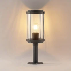 Lindby Ojali baliza, redonda, gris oscuro