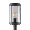 Lindby Ojali bolardo luminoso, redondo, gris oscuro