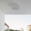 Lindby Plafón para exterior Astera, blanco, 3.000 K, Ø 33 cm