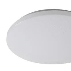Lindby Plafón para exterior Astera, blanco, 3.000 K, Ø 33 cm