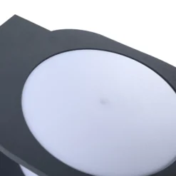 Lindby Smart aplique LED para exterior Fyra, redondo, CCT, RGB, Tuya