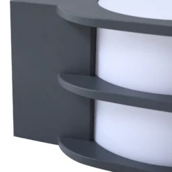 Lindby Smart aplique LED para exterior Fyra, redondo, CCT, RGB, Tuya
