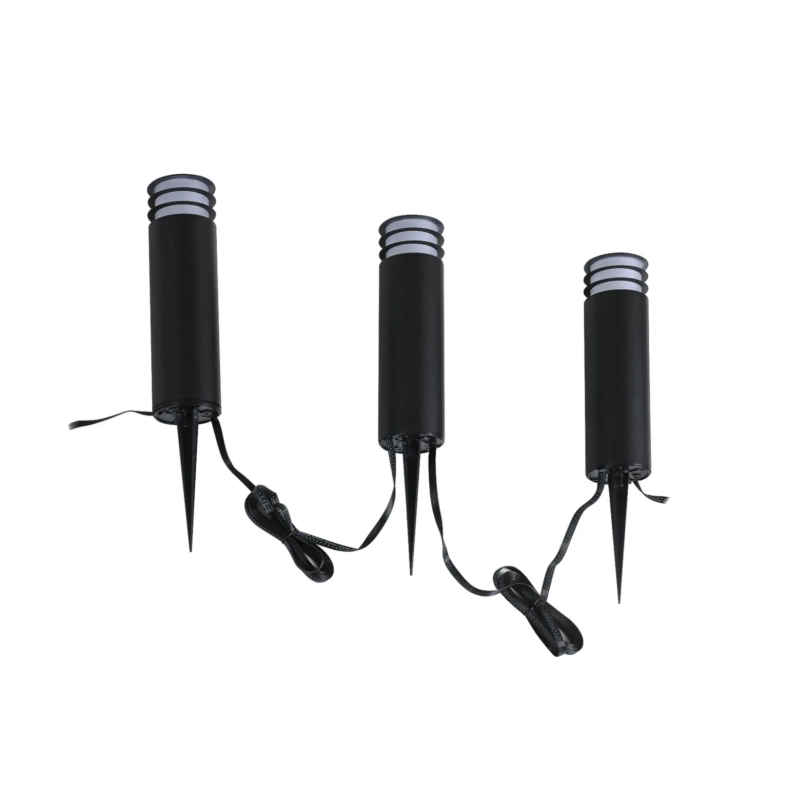 Lindby Smart baliza LED Kaelo, CCT, RGB, Tuya, 3er