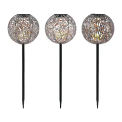 Lindby Vilani lámpara LED solar en set 3 ud