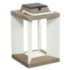 Linterna solar Teckalu, Duratek/blanco, 36,5cm