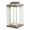 Linterna solar Teckalu, Duratek/blanco, 45,5cm