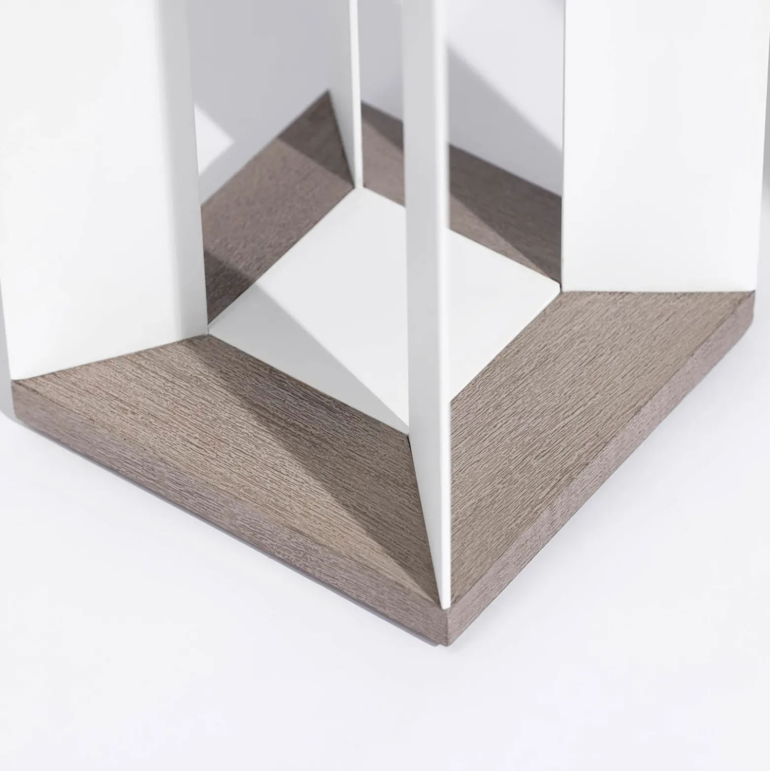Linterna solar Teckalu, Duratek/blanco, 45,5cm