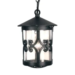 Lámpara colgante de exterior Hereford con espiral
