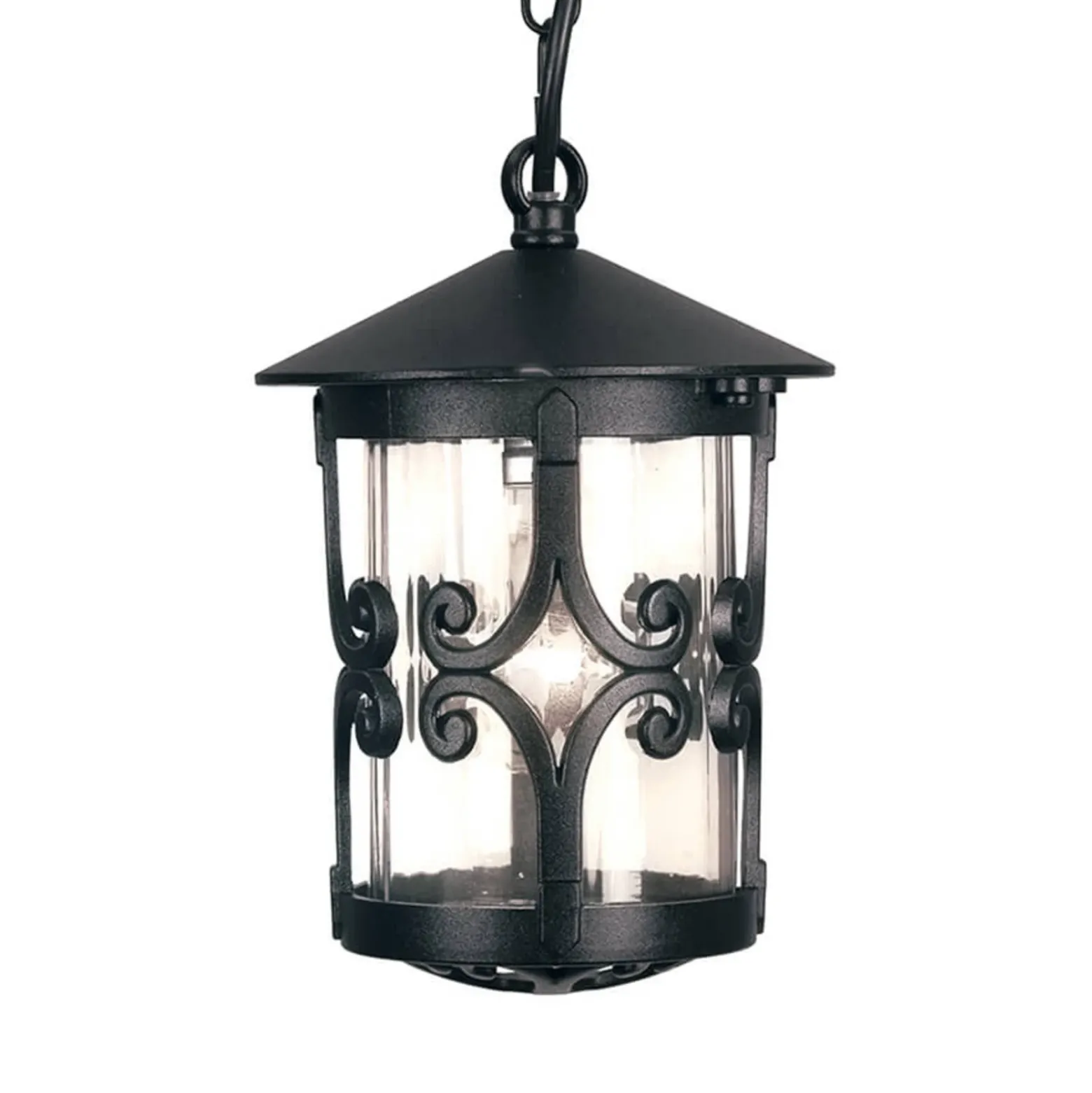 Lámpara colgante de exterior Hereford con espiral