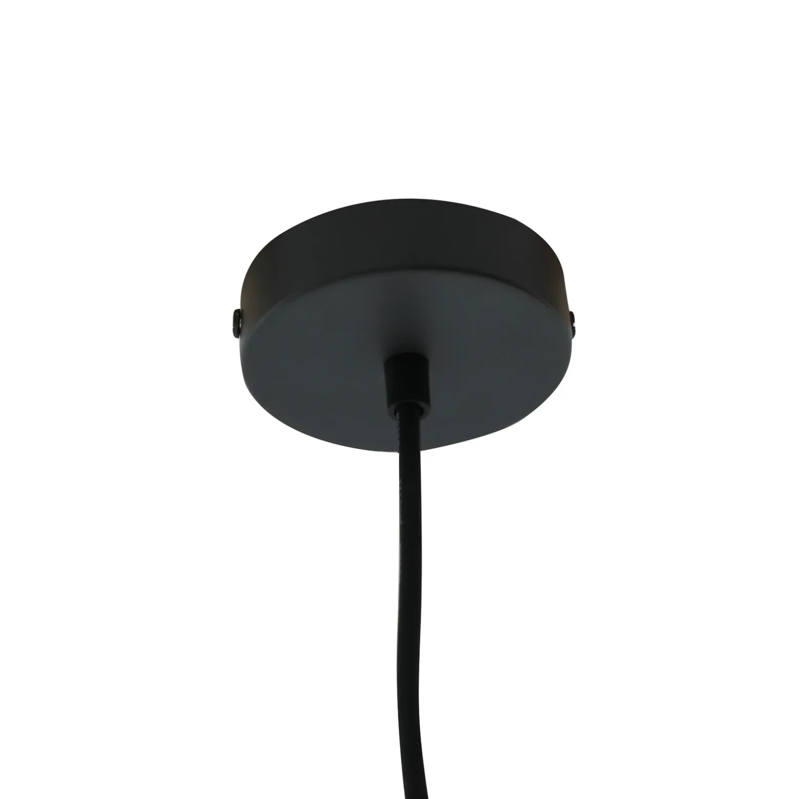 Lámpara colgante exterior Alea de Lindby, blanca, plástico, Ø 38 cm