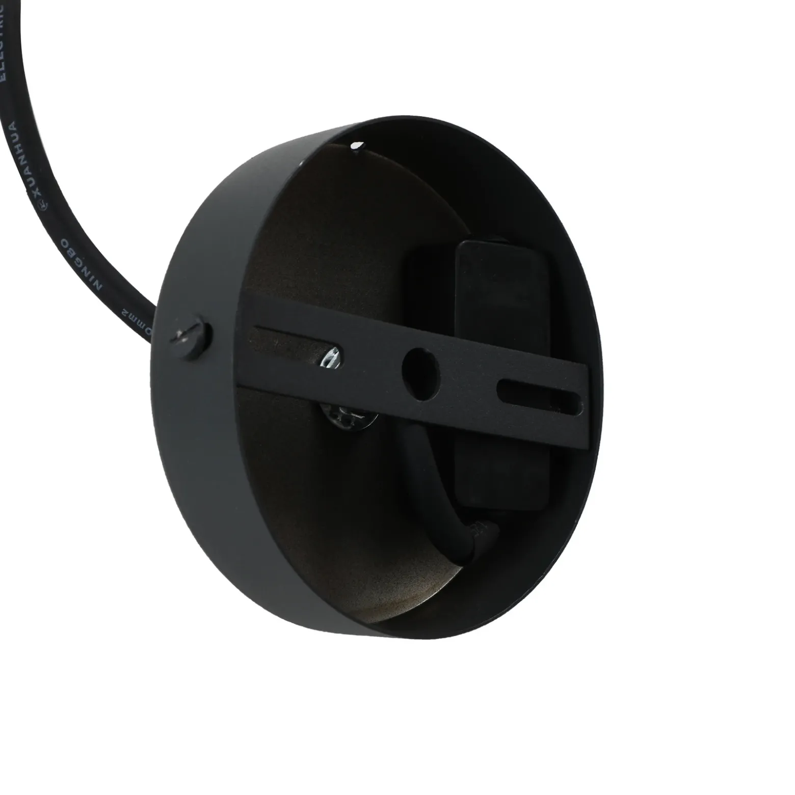 Lámpara colgante exterior Alea de Lindby, blanca, plástico, Ø 38 cm