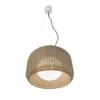 Lámpara colgante exterior Bover LED Fora S, blanco natural/beige, Ø 50 cm