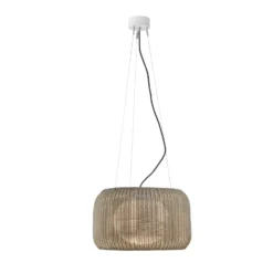 Lámpara colgante exterior Bover LED Fora S, blanco natural/beige, Ø 50 cm
