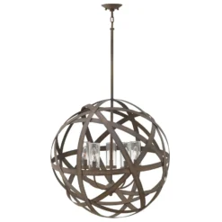 Lámpara colgante exterior Carson, a mano, 5 luces