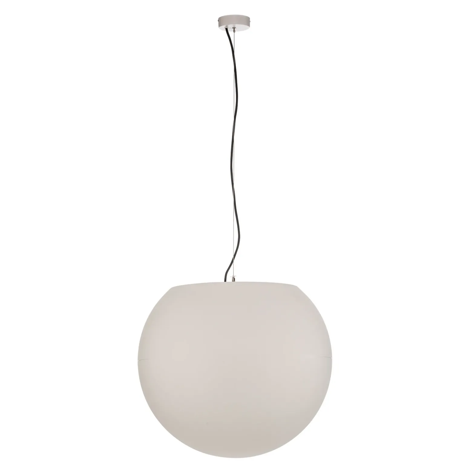 Lámpara colgante exterior Cumulus, Ø 60 cm, blanca, plástico, IP65, E27