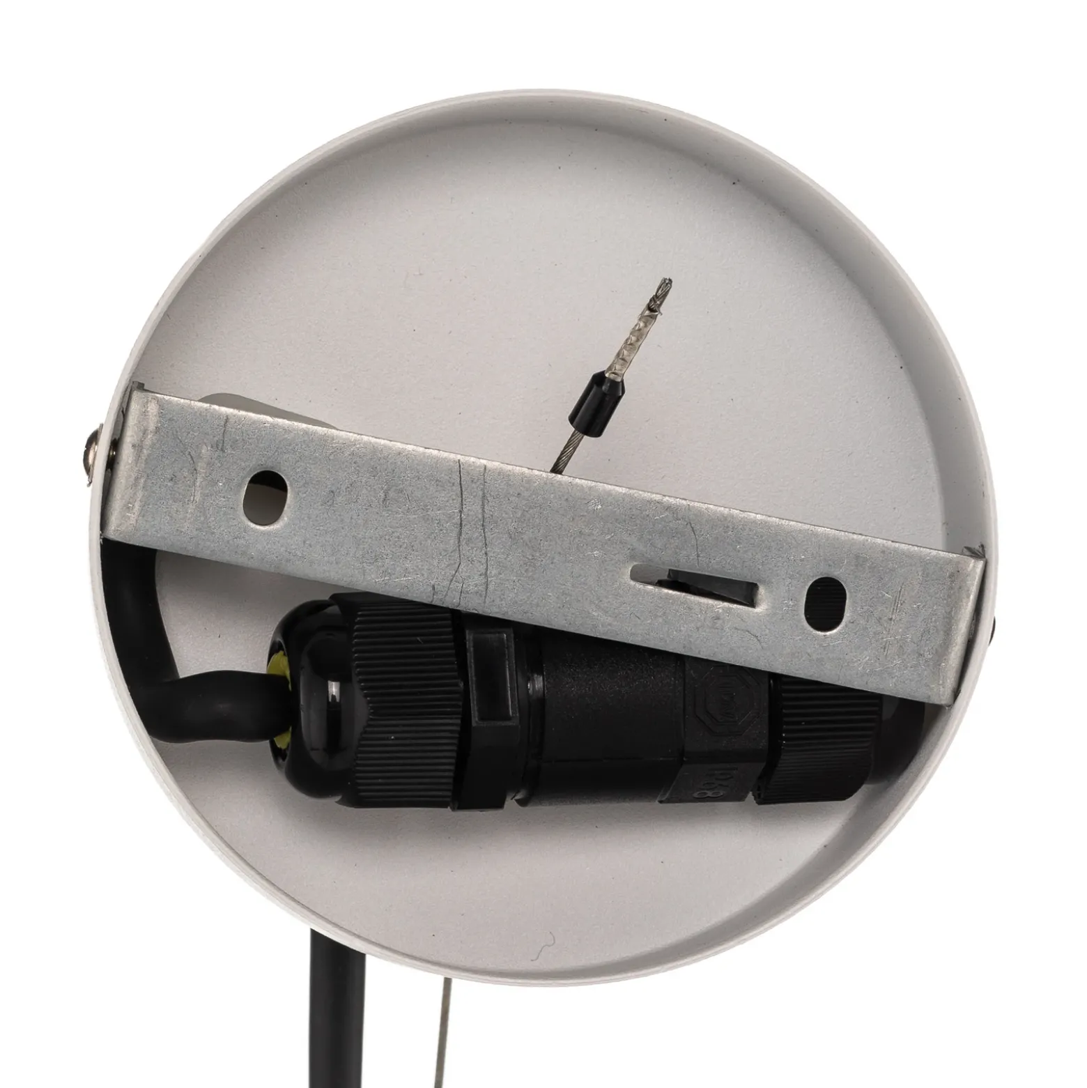 Lámpara colgante exterior Cumulus, Ø 60 cm, blanca, plástico, IP65, E27