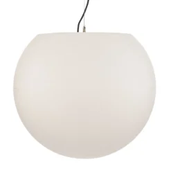 Lámpara colgante exterior Cumulus, Ø 60 cm, blanca, plástico, IP65, E27