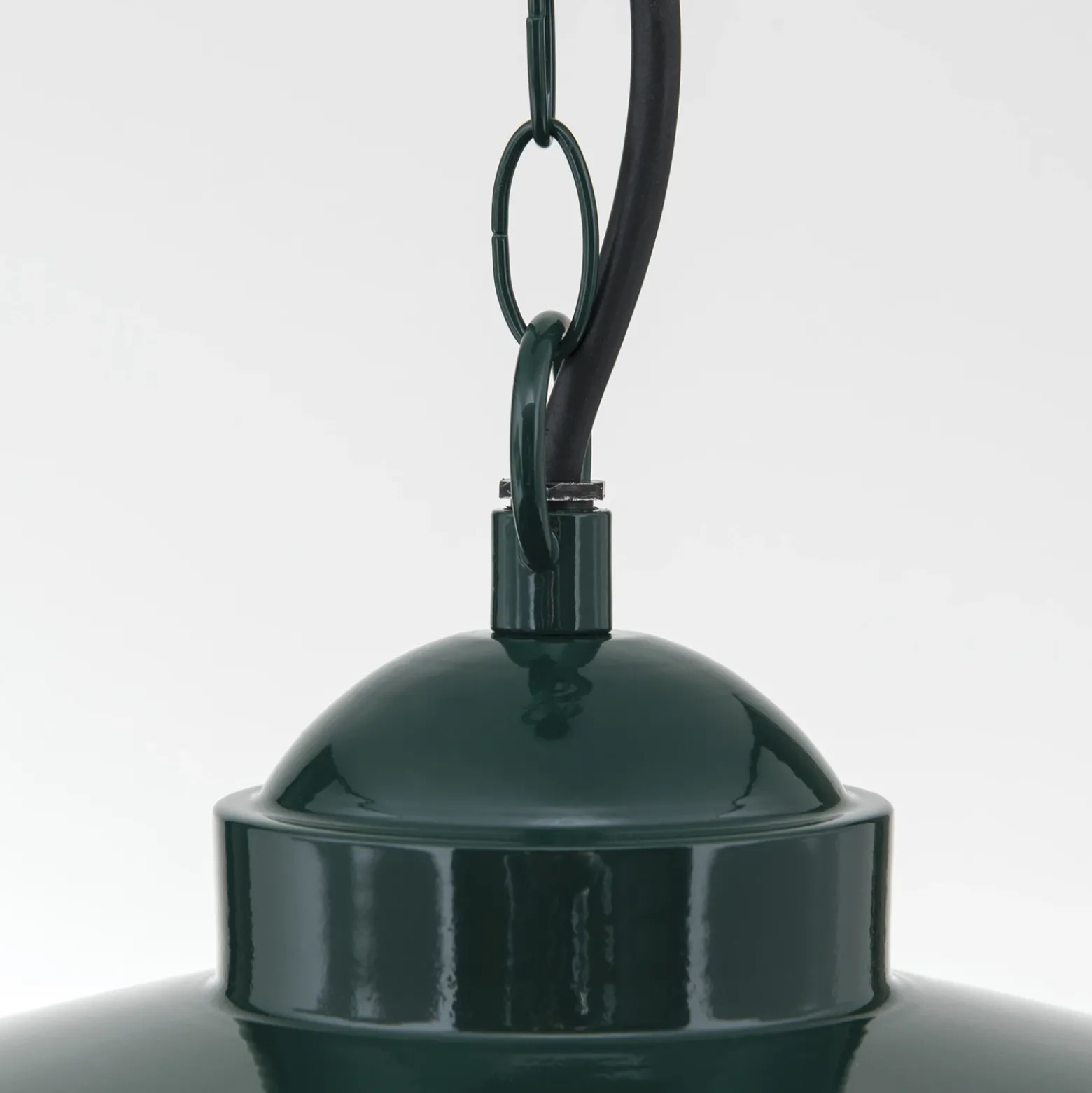 Lámpara colgante exterior Edward, verde, Ø 27,5 cm, aluminio/vidrio