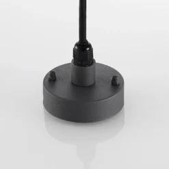 Lámpara colgante exterior Filimon de Lindby, antracita, 22 cm, IP44, E27